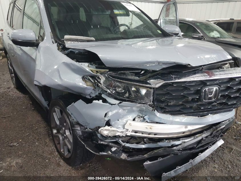 2022 Honda Passport Awd Ex-L VIN: 5FNYF8H57NB012218 Lot: 39426072