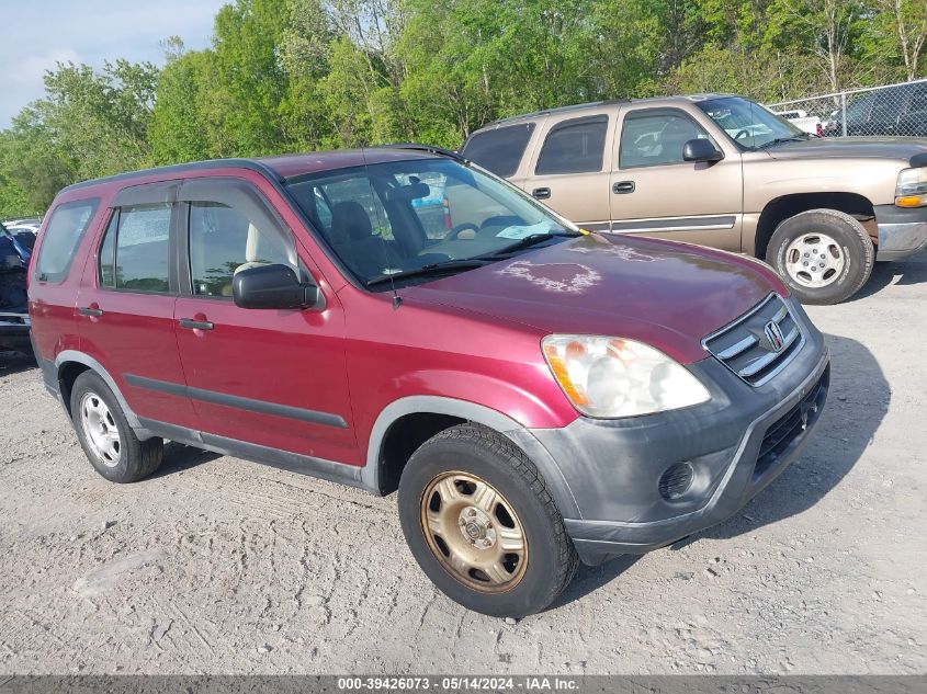 2006 Honda Cr-V Lx VIN: JHLRD78536C046162 Lot: 39426073