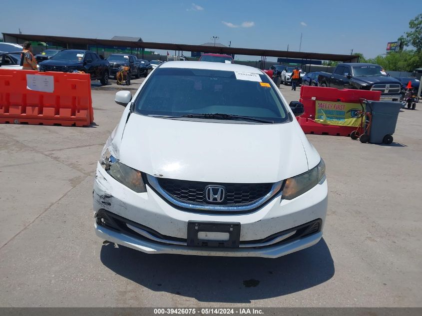 2013 Honda Civic Lx VIN: 19XFB2F51DE082000 Lot: 39426075