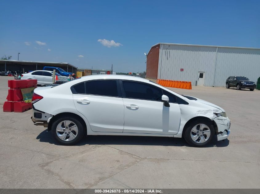 2013 Honda Civic Lx VIN: 19XFB2F51DE082000 Lot: 39426075