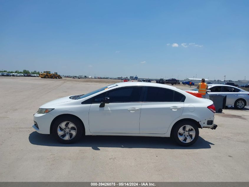 2013 Honda Civic Lx VIN: 19XFB2F51DE082000 Lot: 39426075