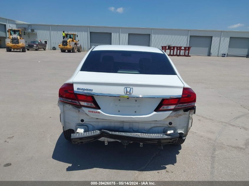 2013 Honda Civic Lx VIN: 19XFB2F51DE082000 Lot: 39426075