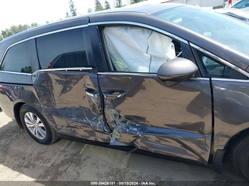 2016 Honda Odyssey Ex-L VIN: 5FNRL5H60GB093263 Lot: 39426101