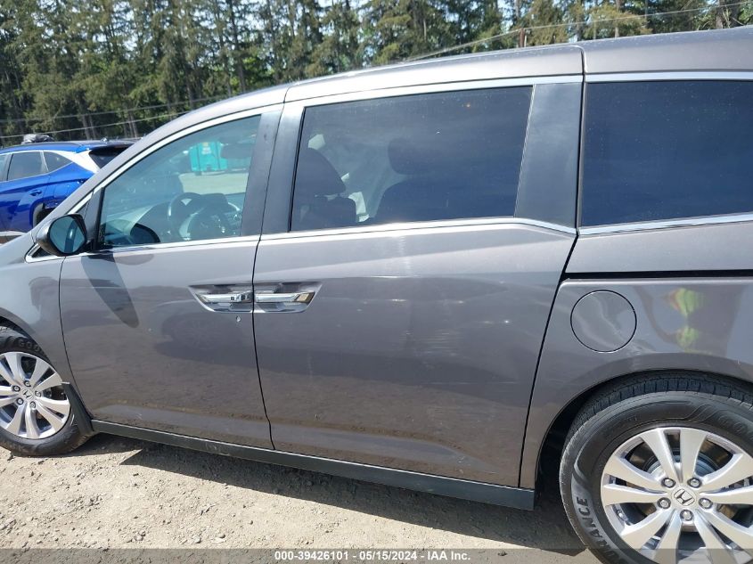 2016 Honda Odyssey Ex-L VIN: 5FNRL5H60GB093263 Lot: 39426101