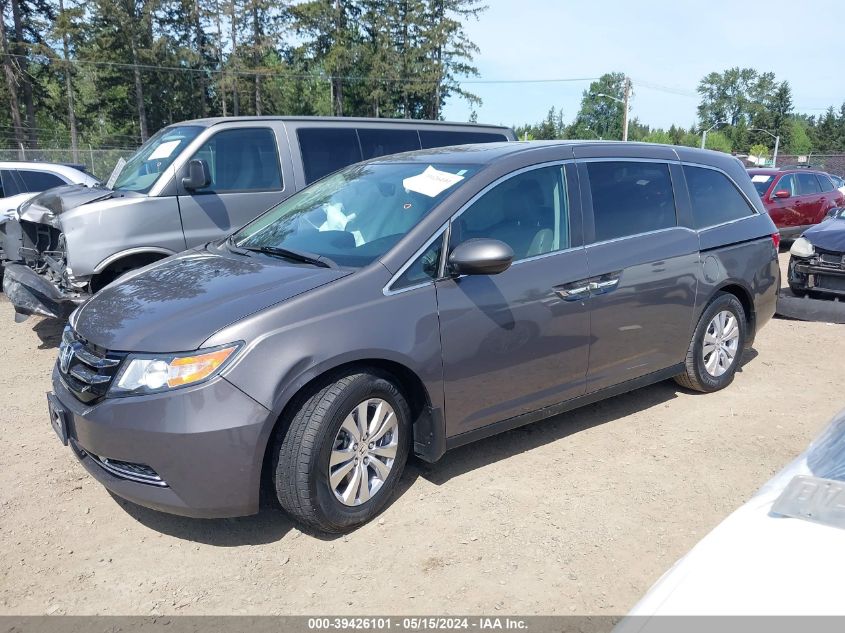 2016 Honda Odyssey Ex-L VIN: 5FNRL5H60GB093263 Lot: 39426101