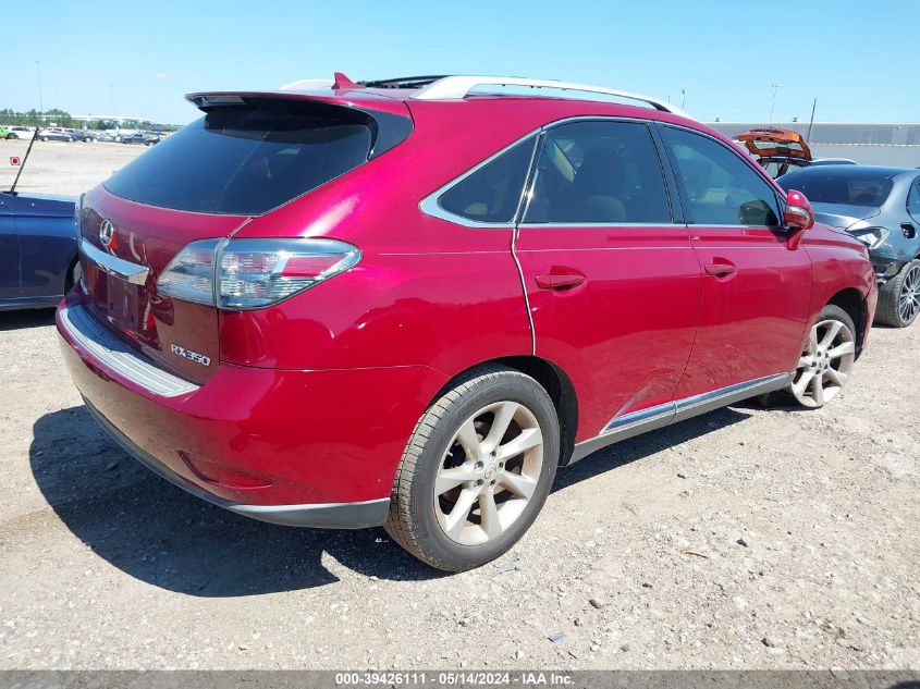 2010 Lexus Rx 350 VIN: 2T2ZK1BA3AC008237 Lot: 39426111