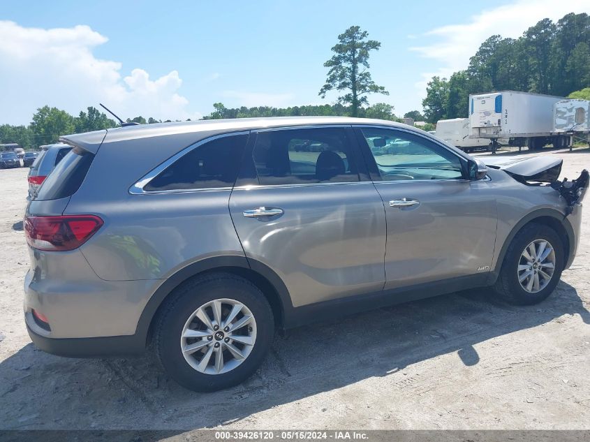 2019 Kia Sorento 3.3L Lx VIN: 5XYPGDA54KG509050 Lot: 39426120