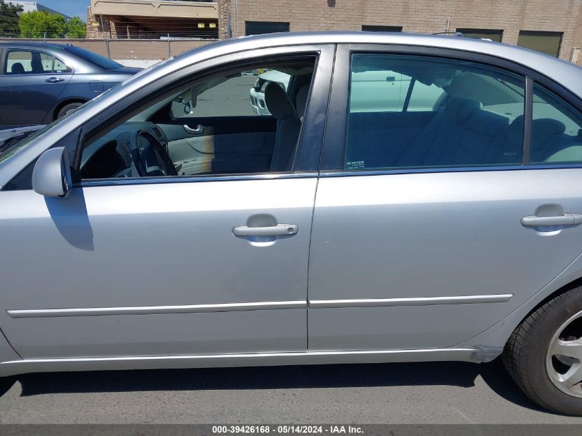 2006 Hyundai Sonata Gls V6/Lx V6 VIN: 5NPEU46F56H057089 Lot: 39426168