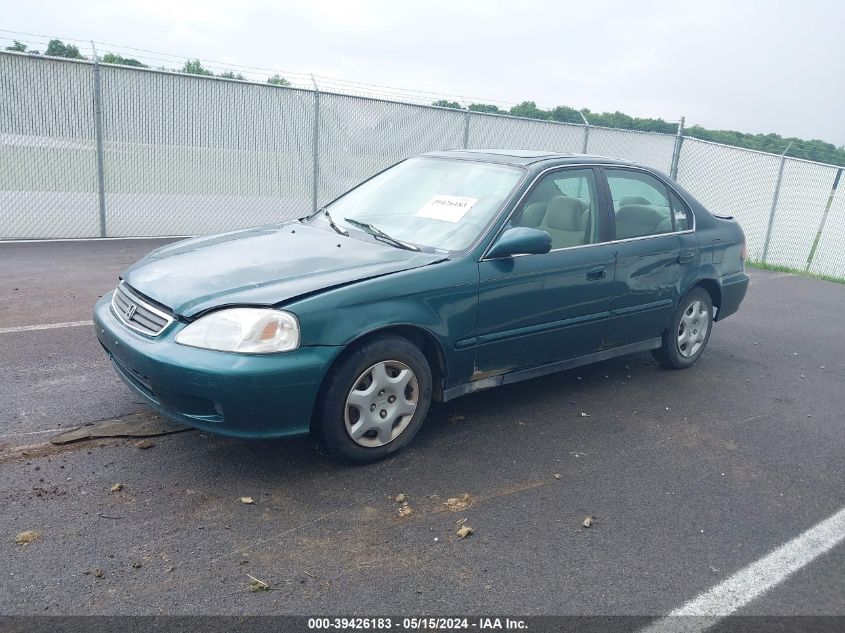 1999 Honda Civic Ex VIN: 1HGEJ8640XL025793 Lot: 39426183