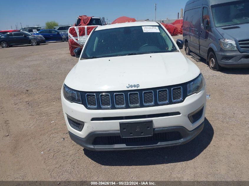 2018 Jeep Compass Sport Fwd VIN: 3C4NJCAB1JT263462 Lot: 39426194