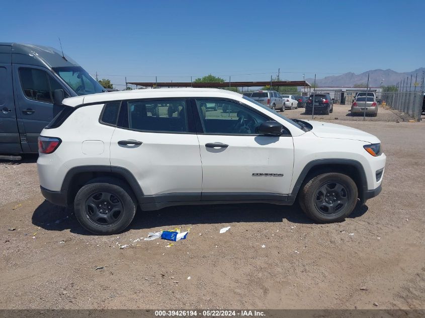 2018 Jeep Compass Sport Fwd VIN: 3C4NJCAB1JT263462 Lot: 39426194