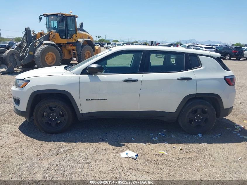 2018 Jeep Compass Sport Fwd VIN: 3C4NJCAB1JT263462 Lot: 39426194