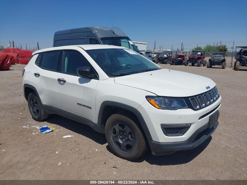 2018 Jeep Compass Sport Fwd VIN: 3C4NJCAB1JT263462 Lot: 39426194