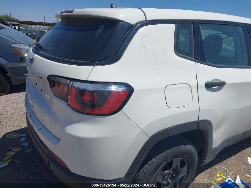 2018 Jeep Compass Sport Fwd VIN: 3C4NJCAB1JT263462 Lot: 39426194