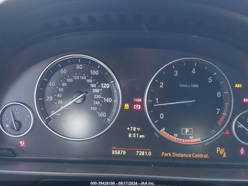 2012 BMW 550I I VIN: WBAFR9C55CDV58349 Lot: 39426195