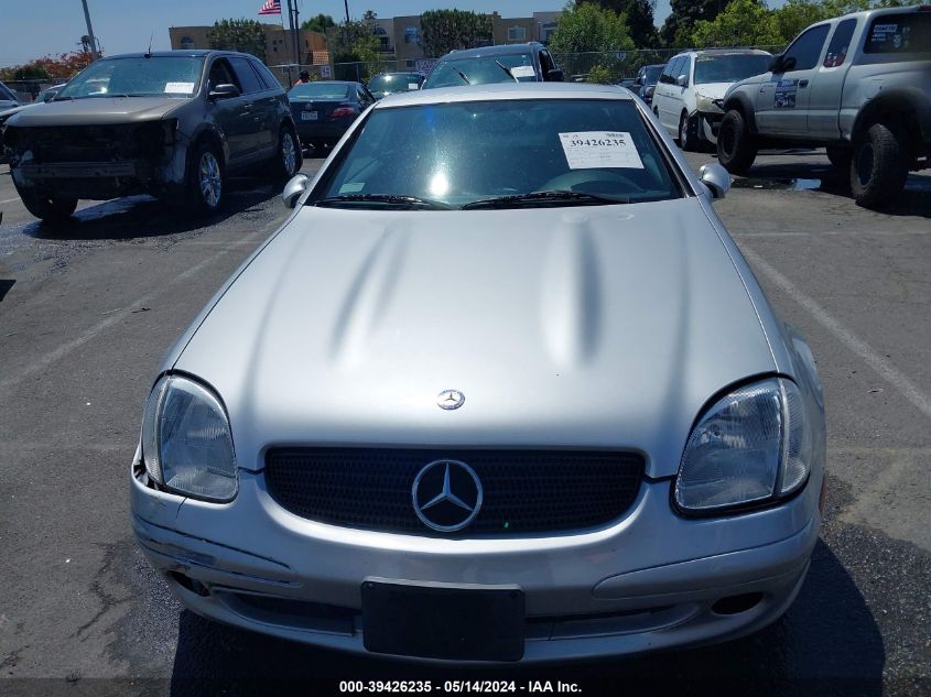 2001 Mercedes-Benz Slk 230 Kompressor VIN: WDBKK49F81F231016 Lot: 39426235