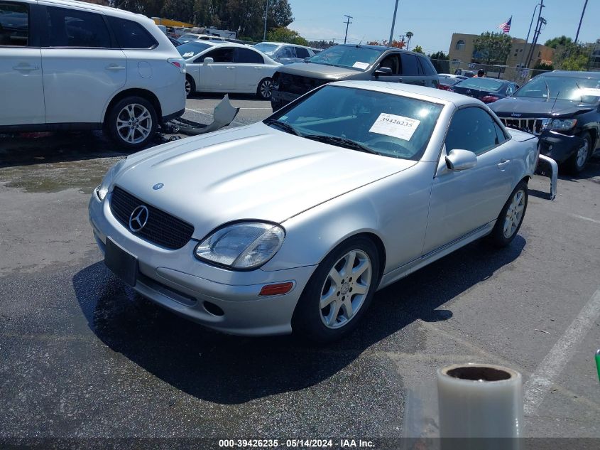 2001 Mercedes-Benz Slk 230 Kompressor VIN: WDBKK49F81F231016 Lot: 39426235