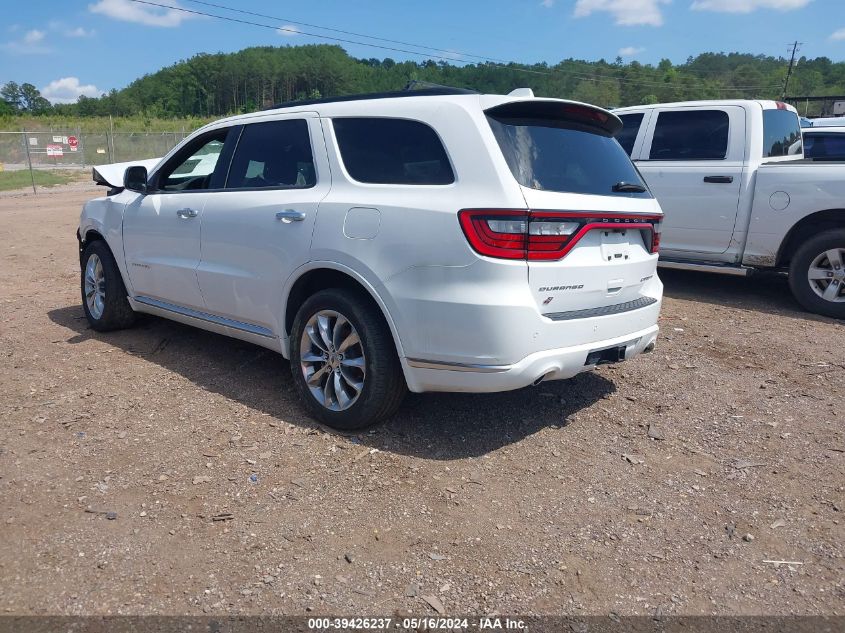 2022 Dodge Durango Citadel Awd VIN: 1C4SDJET7NC219131 Lot: 39426237