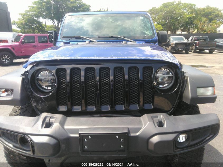 2020 Jeep Wrangler Unlimited Willys 4X4 VIN: 1C4HJXDN3LW335463 Lot: 39426252