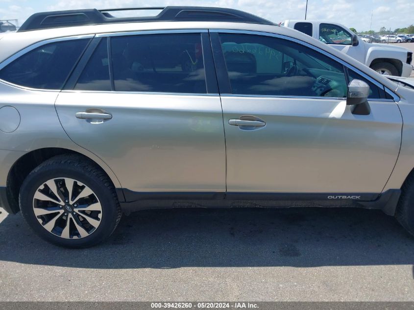 2016 Subaru Outback 2.5I Limited VIN: 4S4BSALC6G3230595 Lot: 39426260