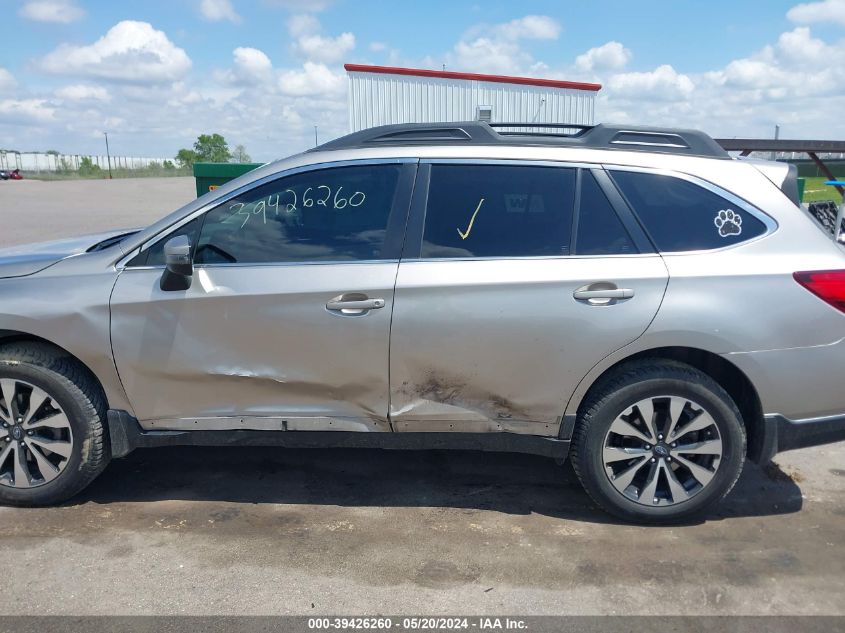 2016 Subaru Outback 2.5I Limited VIN: 4S4BSALC6G3230595 Lot: 39426260