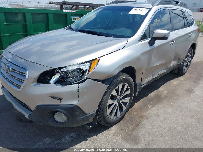 2016 Subaru Outback 2.5I Limited VIN: 4S4BSALC6G3230595 Lot: 39426260