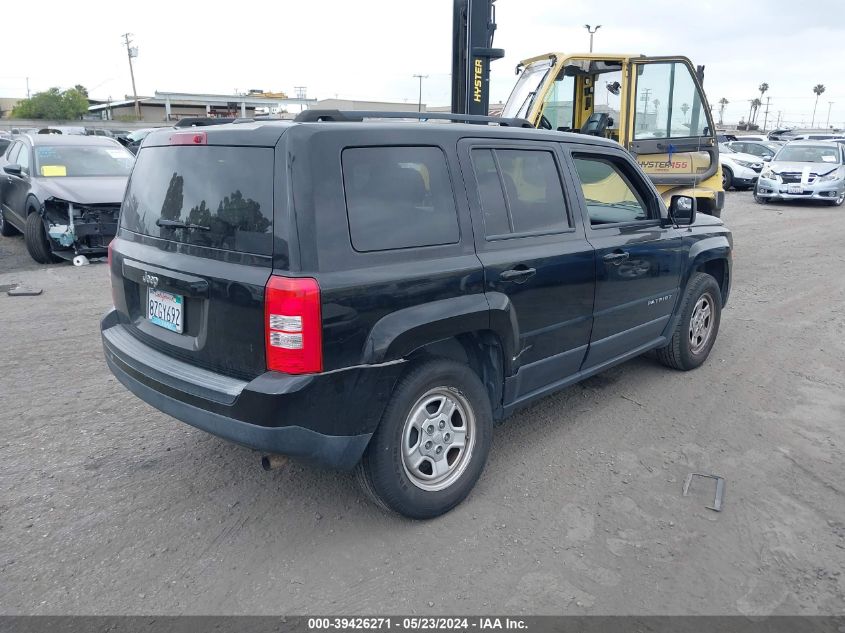 2017 Jeep Patriot Sport Fwd VIN: 1C4NJPBA0HD158537 Lot: 39426271