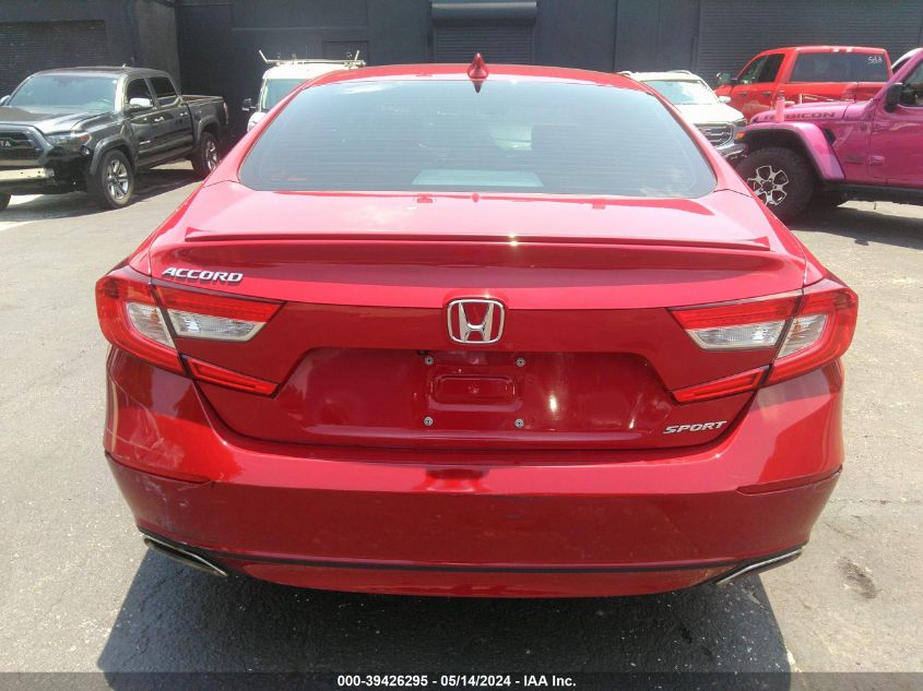 2018 Honda Accord Sport VIN: 1HGCV1F37JA116511 Lot: 39426295