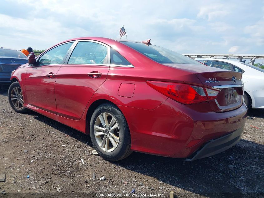 2014 Hyundai Sonata Gls VIN: 5NPEB4AC4EH893834 Lot: 39426315