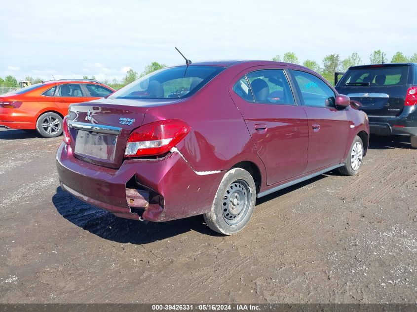 2019 Mitsubishi Mirage G4 Es VIN: ML32F3FJ6KHF08217 Lot: 39426331