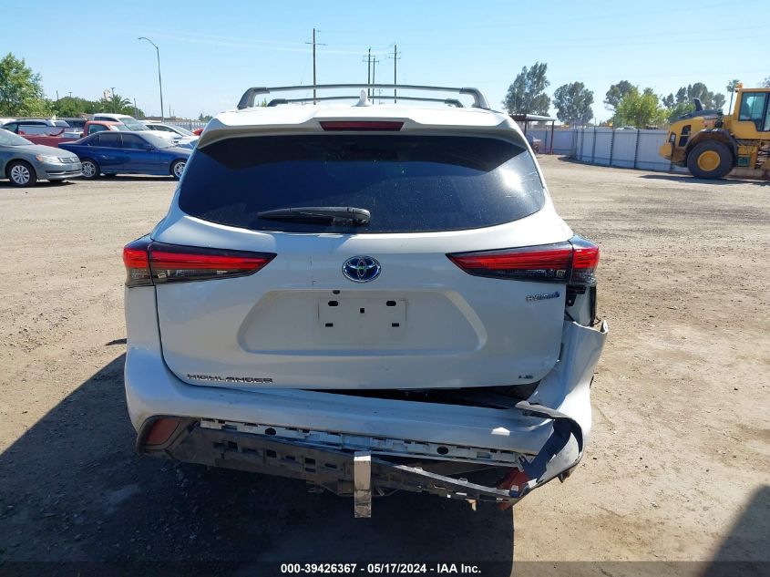 2020 Toyota Highlander Hybrid Le VIN: 5TDBBRCH3LS004344 Lot: 39426367