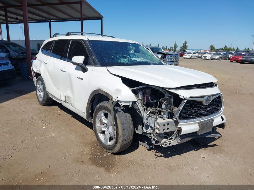 2020 Toyota Highlander Hybrid Le VIN: 5TDBBRCH3LS004344 Lot: 39426367