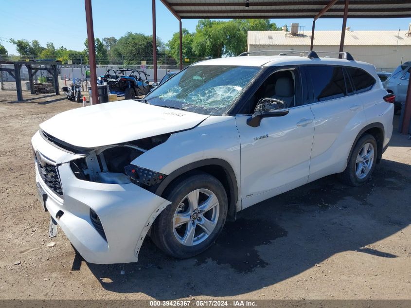 2020 Toyota Highlander Hybrid Le VIN: 5TDBBRCH3LS004344 Lot: 39426367