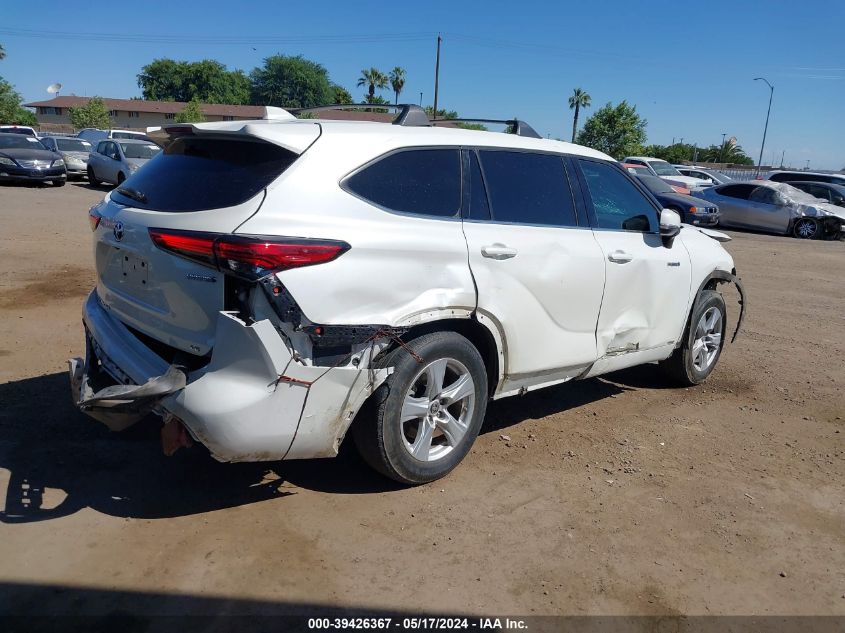 2020 Toyota Highlander Hybrid Le VIN: 5TDBBRCH3LS004344 Lot: 39426367