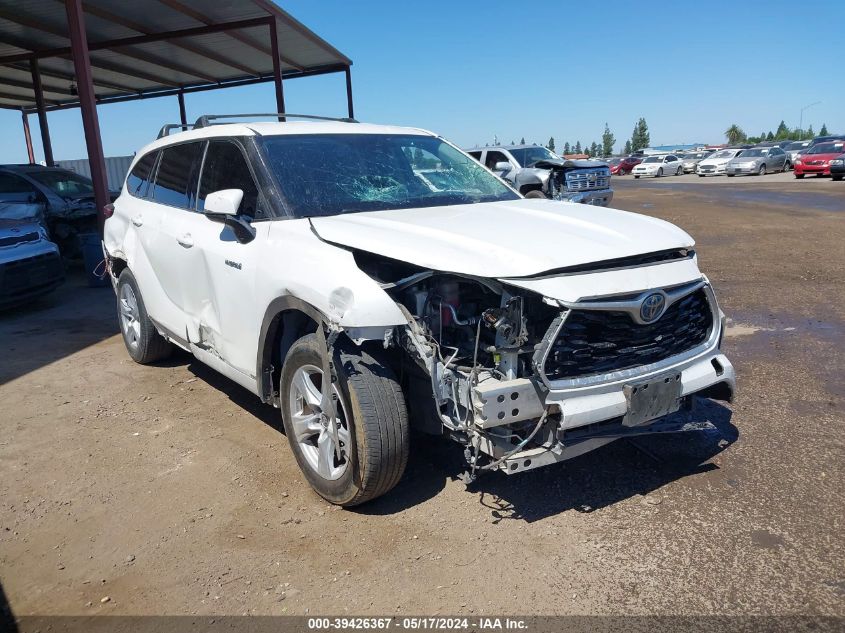 2020 Toyota Highlander Hybrid Le VIN: 5TDBBRCH3LS004344 Lot: 39426367