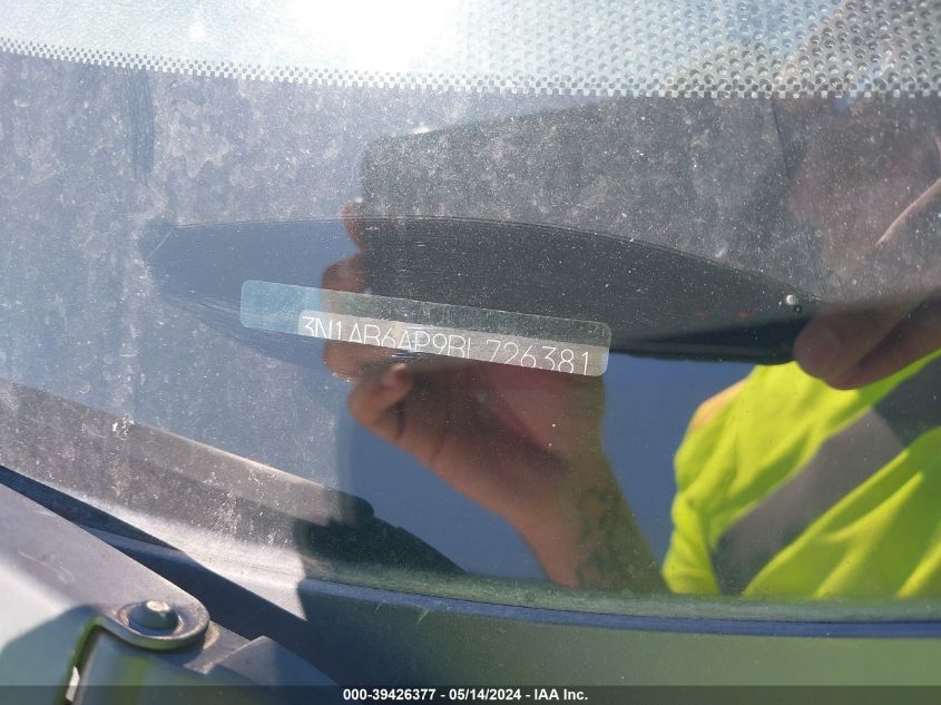 2011 Nissan Sentra 2.0 VIN: 3N1AB6AP9BL726381 Lot: 39426377