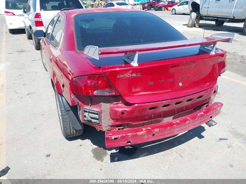 2006 Dodge Stratus R/T VIN: 1B3EL66R56N118211 Lot: 39426390