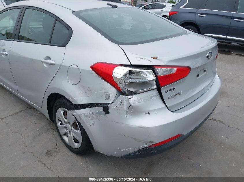 2016 Kia Forte Lx VIN: KNAFK4A60G5566409 Lot: 39426396