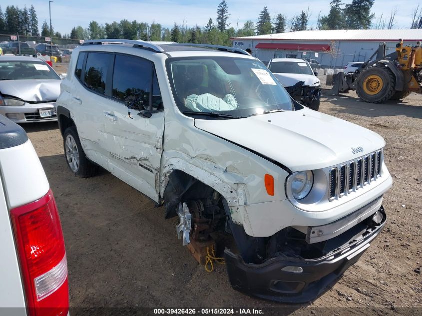 2015 Jeep Renegade Limited VIN: ZACCJBDT0FPB87141 Lot: 39426426