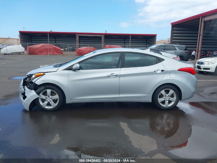 2012 Hyundai Elantra Gls VIN: 5NPDH4AE8CH127307 Lot: 39426452