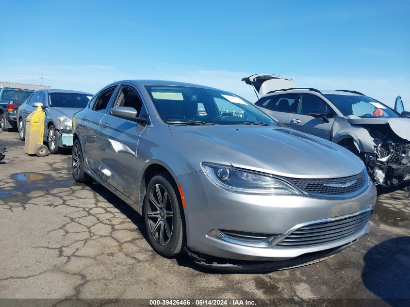 2015 Chrysler 200 Limited VIN: 1C3CCCAB1FN607790 Lot: 39426456