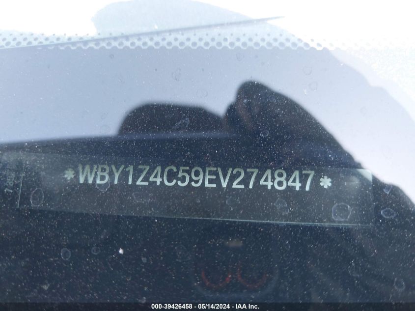 2014 BMW I3 Base W/Range Extender VIN: WBY1Z4C59EV274847 Lot: 39426458