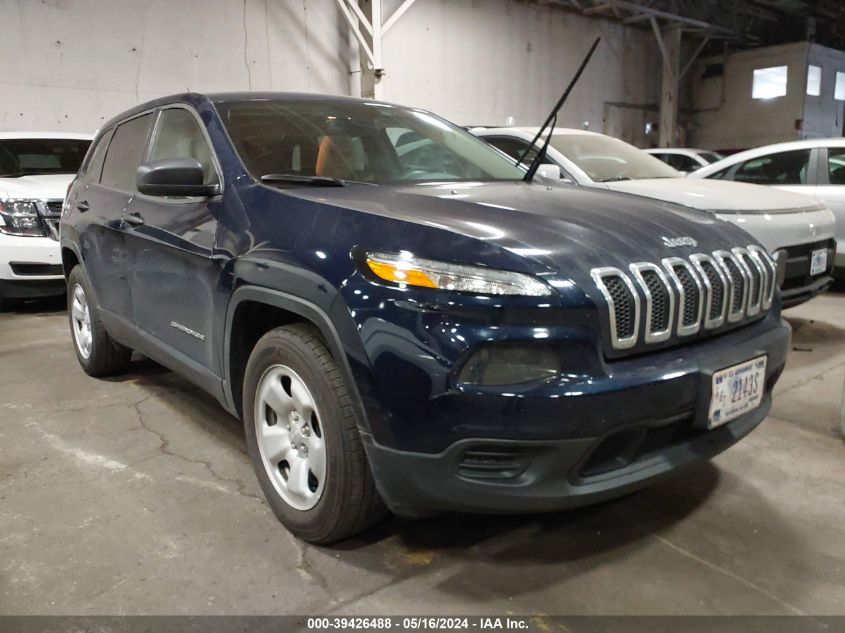 2016 Jeep Cherokee Sport VIN: 1C4PJMAB8GW343570 Lot: 39426488