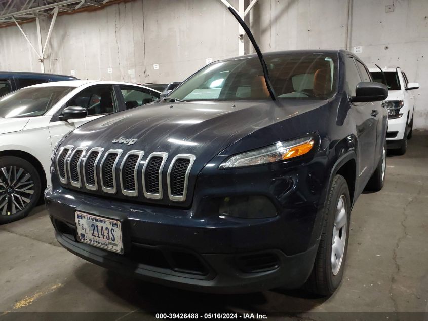 2016 Jeep Cherokee Sport VIN: 1C4PJMAB8GW343570 Lot: 39426488