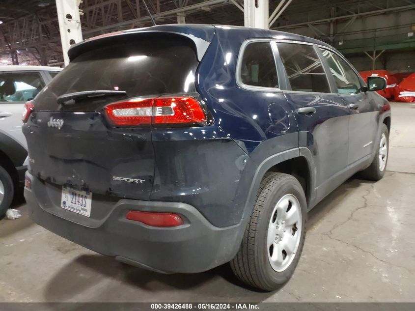 2016 Jeep Cherokee Sport VIN: 1C4PJMAB8GW343570 Lot: 39426488