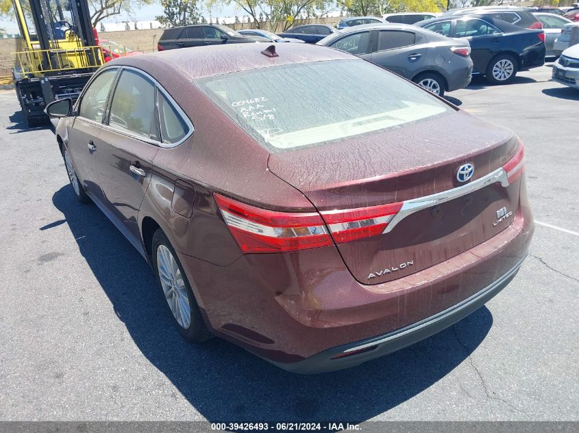 2013 Toyota Avalon Hybrid Limited VIN: 4T1BD1EB5DU007081 Lot: 39426493