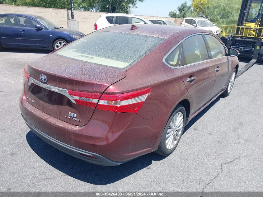 2013 Toyota Avalon Hybrid Limited VIN: 4T1BD1EB5DU007081 Lot: 39426493