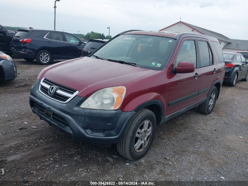 2002 Honda Cr-V Ex VIN: JHLRD78892C017690 Lot: 39426522