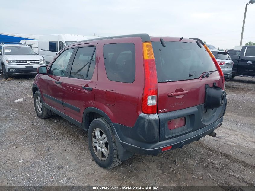 2002 Honda Cr-V Ex VIN: JHLRD78892C017690 Lot: 39426522