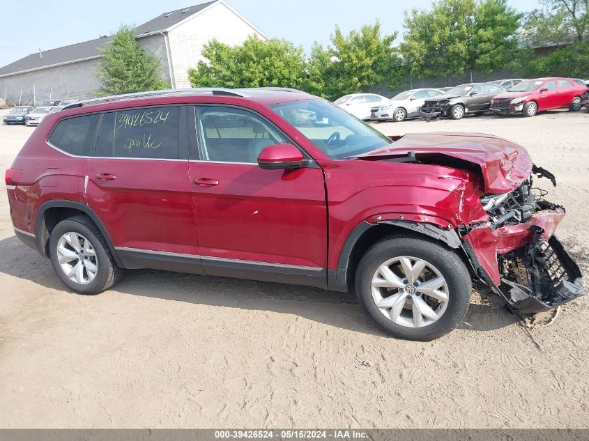 2018 Volkswagen Atlas 3.6L V6 Sel VIN: 1V2MR2CA8JC518864 Lot: 39426524